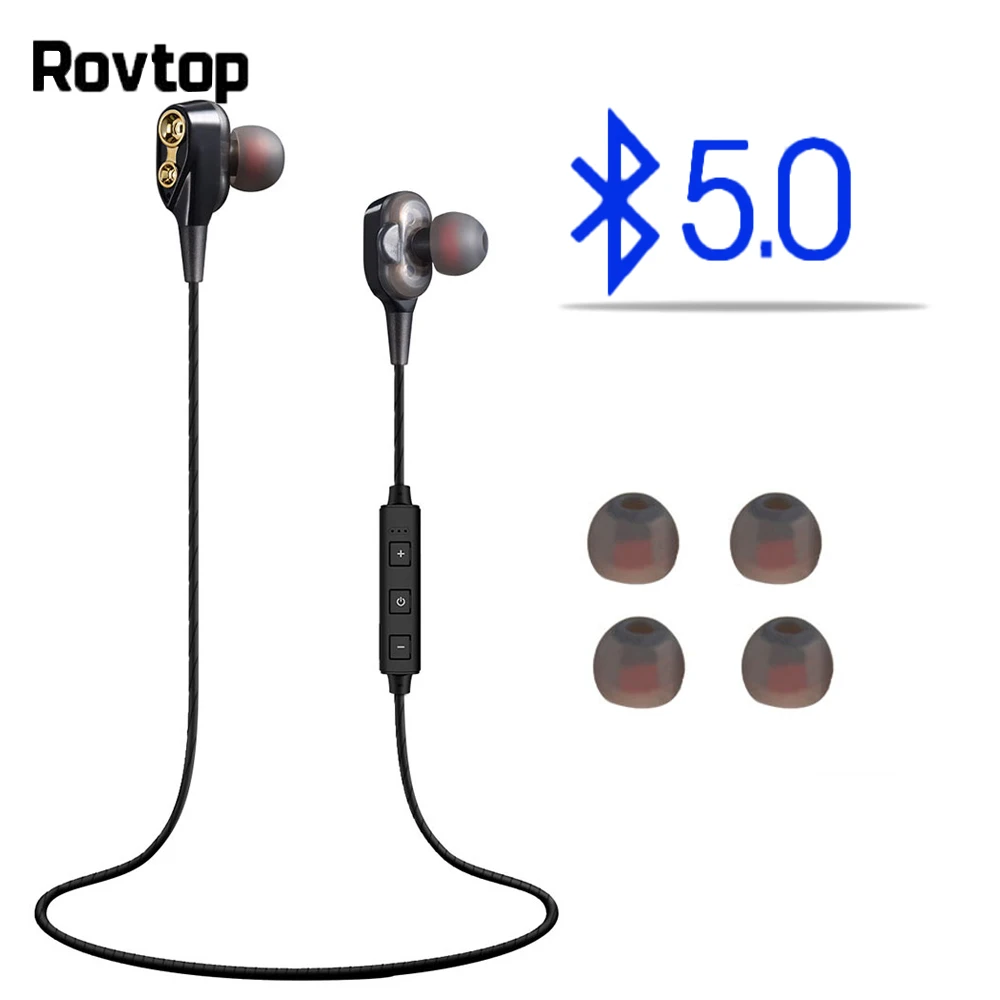 Беспроводные наушники Rovtop с микрофоном Bluetooth 5 0 для iPhone Спортивная гарнитура