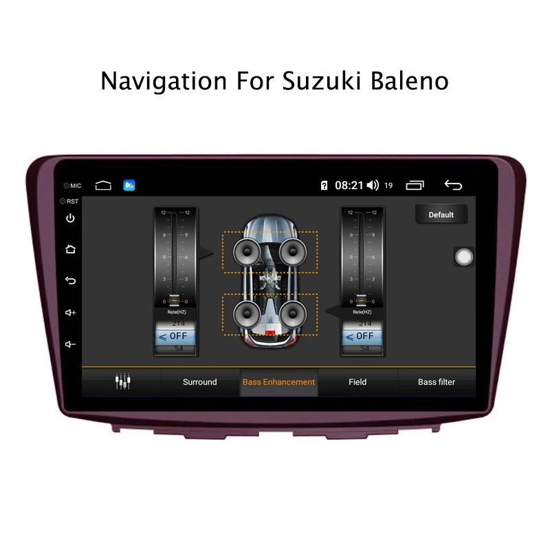 Excellent Ectwodvd 9inch Andriod 8.1 Car DVD GPS For Suzuki Baleno 2015-2018 4G RAM 64G ROM CarPlay DSP 4G LTE with WIFI 5