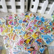 12 листов/набор мультфильм Белоснежка наклейки с картинками принцесс Скрапбукинг для детей комнаты декор дневник украшение для ноутбука игрушка 3D наклейки