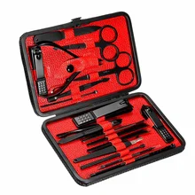 18 шт. маникюрные кусачки для ногтей Набор для педикюра портативный дорожный гигиенический набор из нержавеющей стали для ногтей набор инструментов из нержавеющей стали