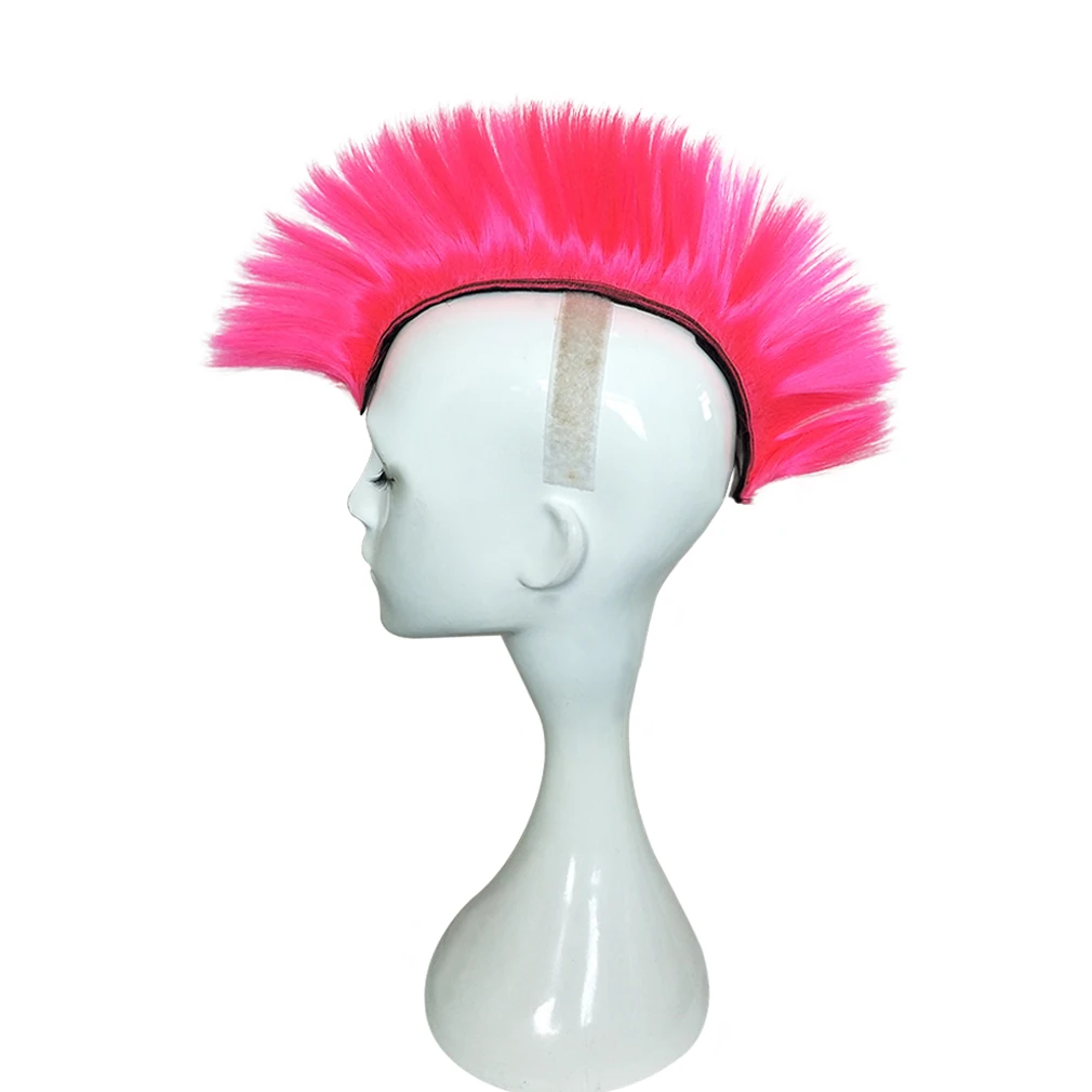 DIY наушники Mohawk волосы панк волосы красочные cockspel моделирование парик для мотоцикла лыж сноуборд волосы шлемы для косплея Вечерние