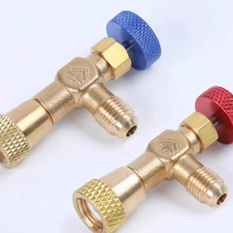 R410a R22 Refrigeration Tool Air conditioning Safety Valve Adapter Fitting 1/4" 5/16" Inch Male/Famale Charging Hose Valve air conditioning hose,socket adapter converter