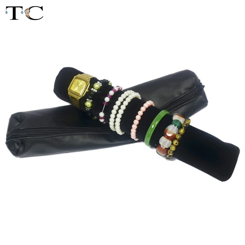 Jewelry Storage Portable Display Cases Organizer Jewellery Travel Roll for Watch and Bracelet Bag