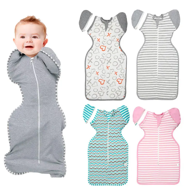 

HereNice Baby Cocoon Modeling Sleeping Bag Toddler Sleepsack Infant Kids Swaddle Sleep Sack with Arms Up New Born Blankets