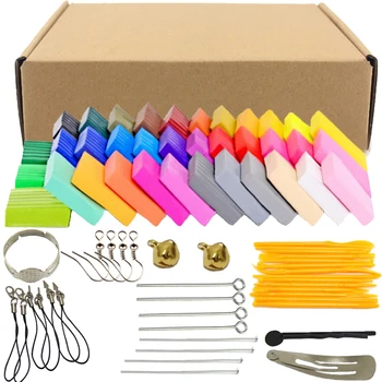 

36 Colors Oven Baking Polymer Clay Modeling Clay Fluffy Slime Toys Fluffy Slime Box Light Plasticine for Children