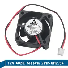 Gdstime – manchon de ventilateur de refroidissement, Mini boîtier d'ordinateur 40mm 12V 4020 40mm x 40mm x 20mm, roulement 2Pin 4cm 1 pièces