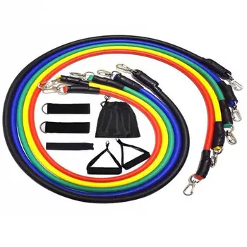 

11pcs Professional Available Pull Up Assist Bands Body Building Yoga Exercise Body Ankle Fitness Resistance Loop Band