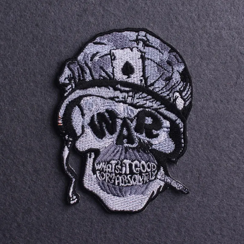 

Zombie bride Punk Patch Sewing Embroidered Patches For Clothing skeleton Iron On Patches For Clothes Applique jeans patch Stripe