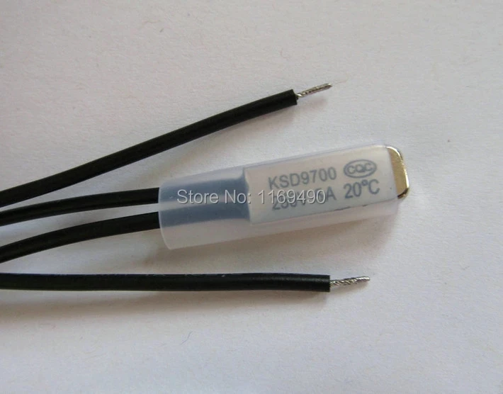 10pcs / Pack , Ksd9700 20 Degree / 20c No ( Normally Open ) Thermostat