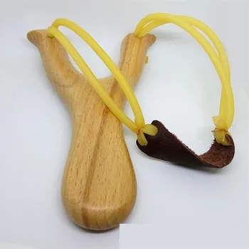 

2020 Fast and Safe Transportation for the Powerful Wooden Slingshot Shot Brace Catapult With Rubber Band Hunting Camping Sports