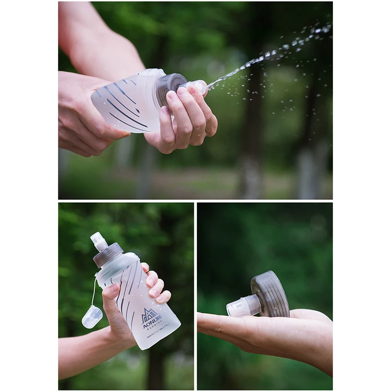 

Accessories Water Bottle TPU 500ML Marathon Collapsible Cages Hydration Flask Running Hiking