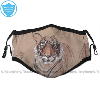 

Tiger Mouth Face Mask UNFINISHED BUSINESS Original Tiger Drawing Facial Mask Funny Fashion with 2 Filters for Adult
