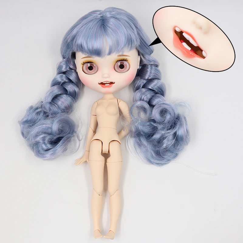 ICY factory шарнирная кукла blyth toy joint body белая кожа пользовательская кукла матовое лицо 30 см - Цвет: D