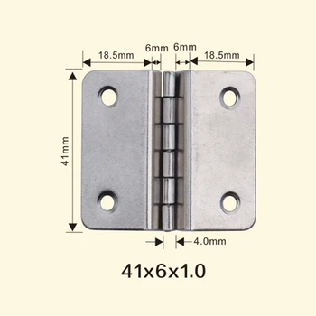 

Freeshipping 41*6*1mm Iron Metal Hinge Sewing Machine Folding Table Furniture Flip Tray Hinges Big Door Hinges