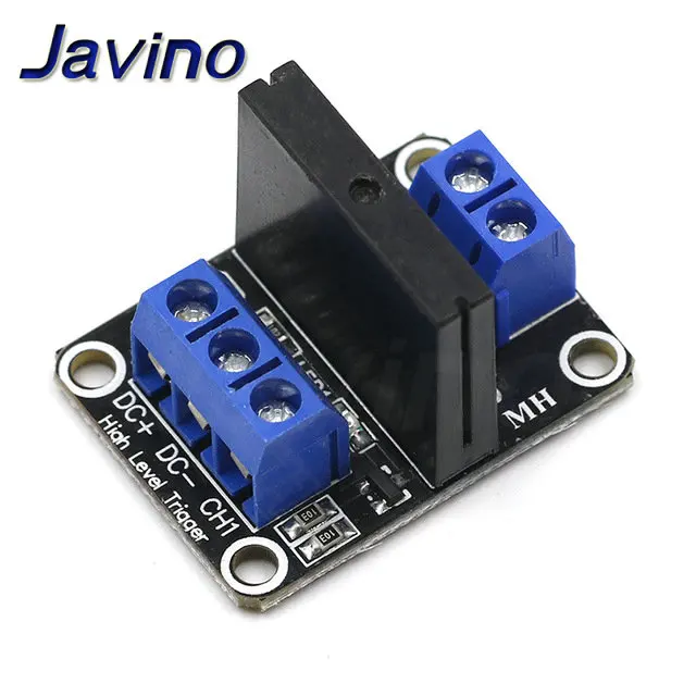Низкий уровень 5 в 1/2/4/8 канальный твердотельный релейный модуль SSR G3MB-202P 240 В 2A выход с резистивный плавкий предохранитель для Arduino 1 2 4 8 способ - Габаритные размеры: 1 channel