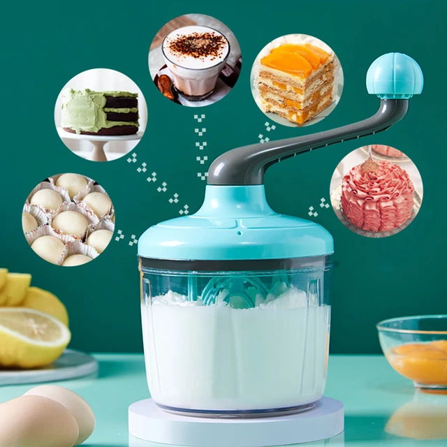 Frusta manuale per uso domestico piccola schiuma di latte semiautomatica  torta uovo frusta a manovella strumenti di cottura accessori da cucina -  AliExpress