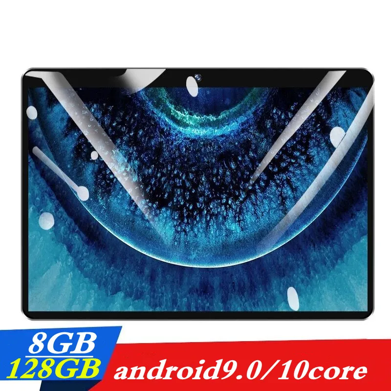 

10.1 inch 3G 4G LTE Dual SIM card 8GB ram + 128GB rom 2.5D screen Tablet PC 10 Core Tablets Android 9.0 Bluetooth GPS FM