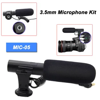 

MIC-05 Professional Microphone Hypercardioid Micro Support Camera PC Recording Microphone Hifi 3.5mm Jack Microphone Mic