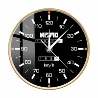 Motorsports Skyline 320km/h Tribute Speedometer Modern Design Wall Clock Driving Racing Artwork Car Dashboard Gauges Wall Watch 1