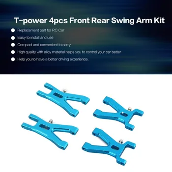 

power 4pcs Alloy Front Rear Swing Arm Accessories Spare Parts Kit Replacement for Wltoys A959/A949/A969/A979/K929-B Model fz