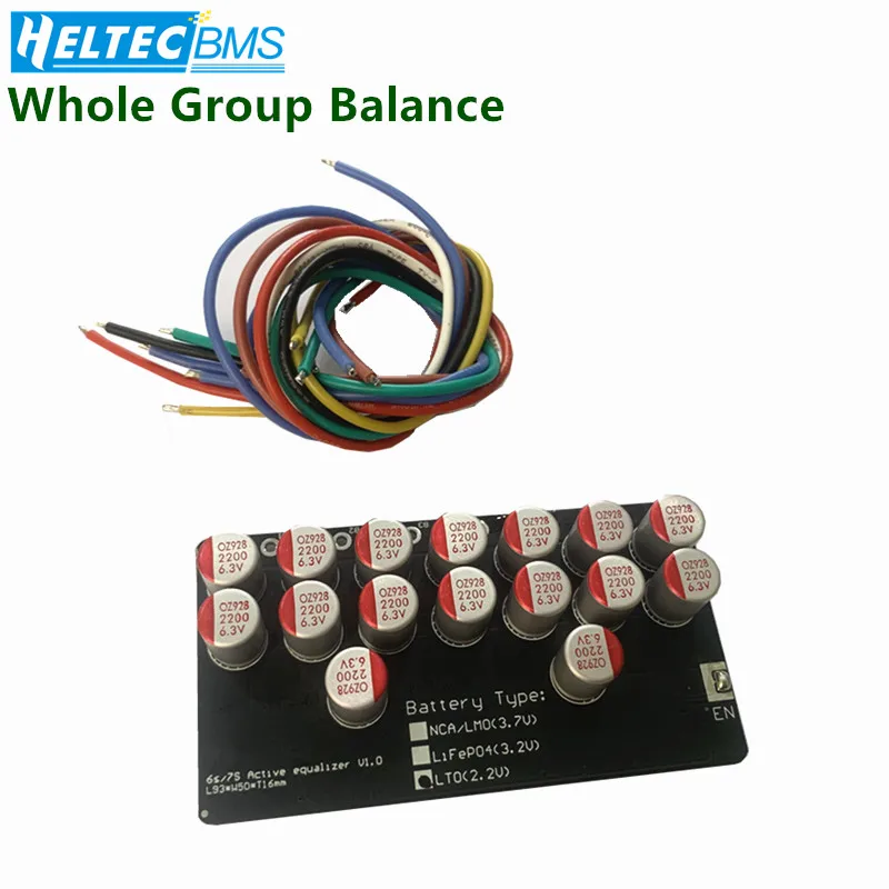 

8S 5A 6A Active Equalizer Balancer Lifepo4 Lithium Lipo LTO Battery Energy active equalization module Fit Capacitor