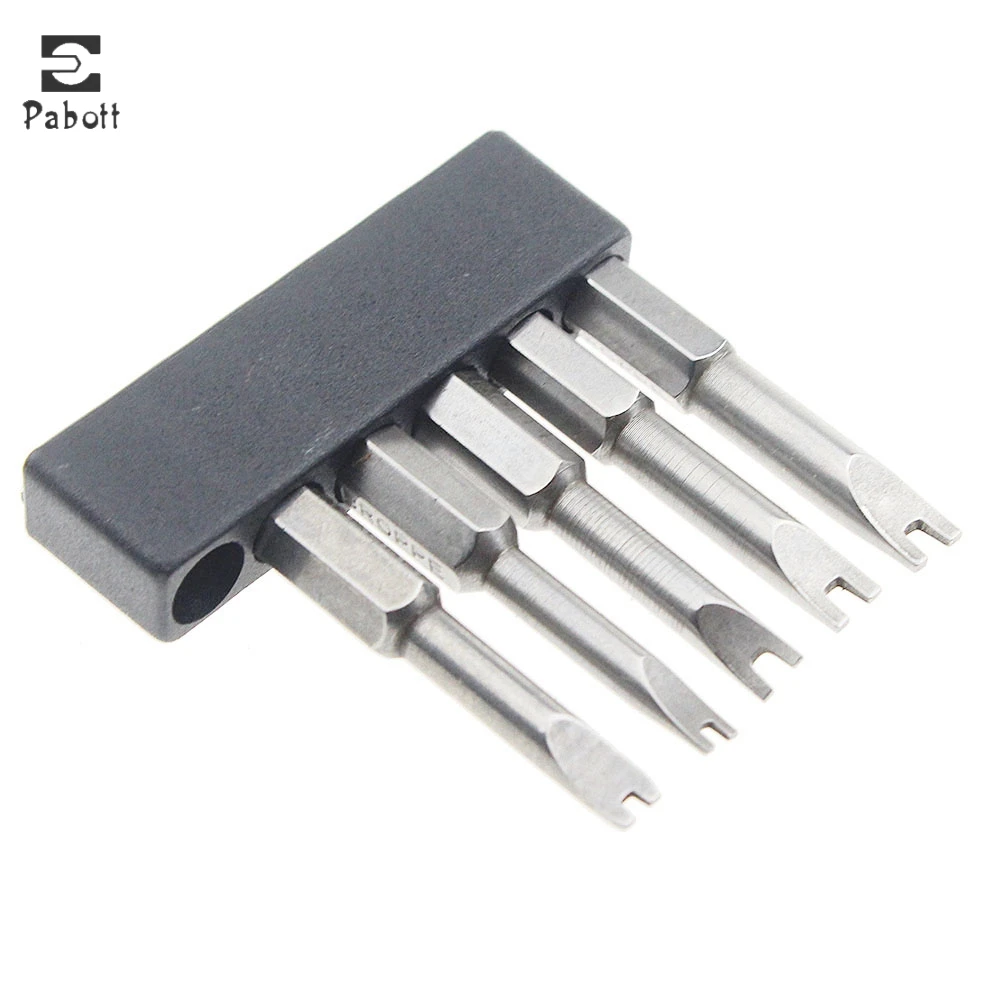

5pcs Magnetic U-shaped Tip Electric Screwdriver Bit 50mm 1/4 Inch Hex Handle U4 U5 U6 U7 U8 Alloy Steel Bits woodworking