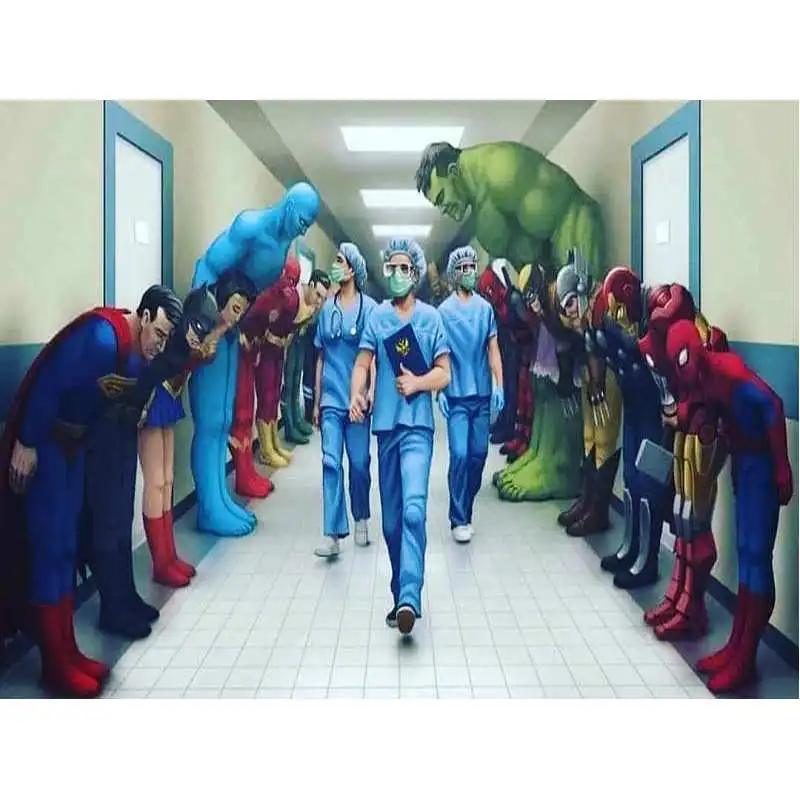 Full-square-Diamond-Painting-Cross-Stitch-Cartoon-character-5d-diamond-Embroidery-Doctor-Diy-Paste-Picture-Home