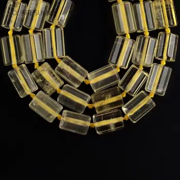 

5*10mm Citrines Yellow Quartz Natural Stone Column Shape Beads Spacer Loose Beads For Jewelry Making Diy Bracelet Strand 15"