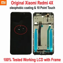 Xiaomi Redmi 4X ips ЖК-дисплей 10 Сенсорная панель экран дигитайзер сборка с рамкой смартфон стекло сенсор запчасти