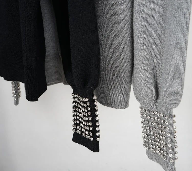 DEAT осень и зима круглый вырез с длинными рукавами вязаный пуловер мохер толщина свитер женская одежда WJ13101L