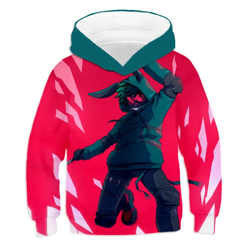 baby hooded shirt Autumn Thin Polyester Sweater My Hero Academia Print Hoodie Casual Kids Pullover New Children's Top Fun Boys Clothes children's hype hoodie