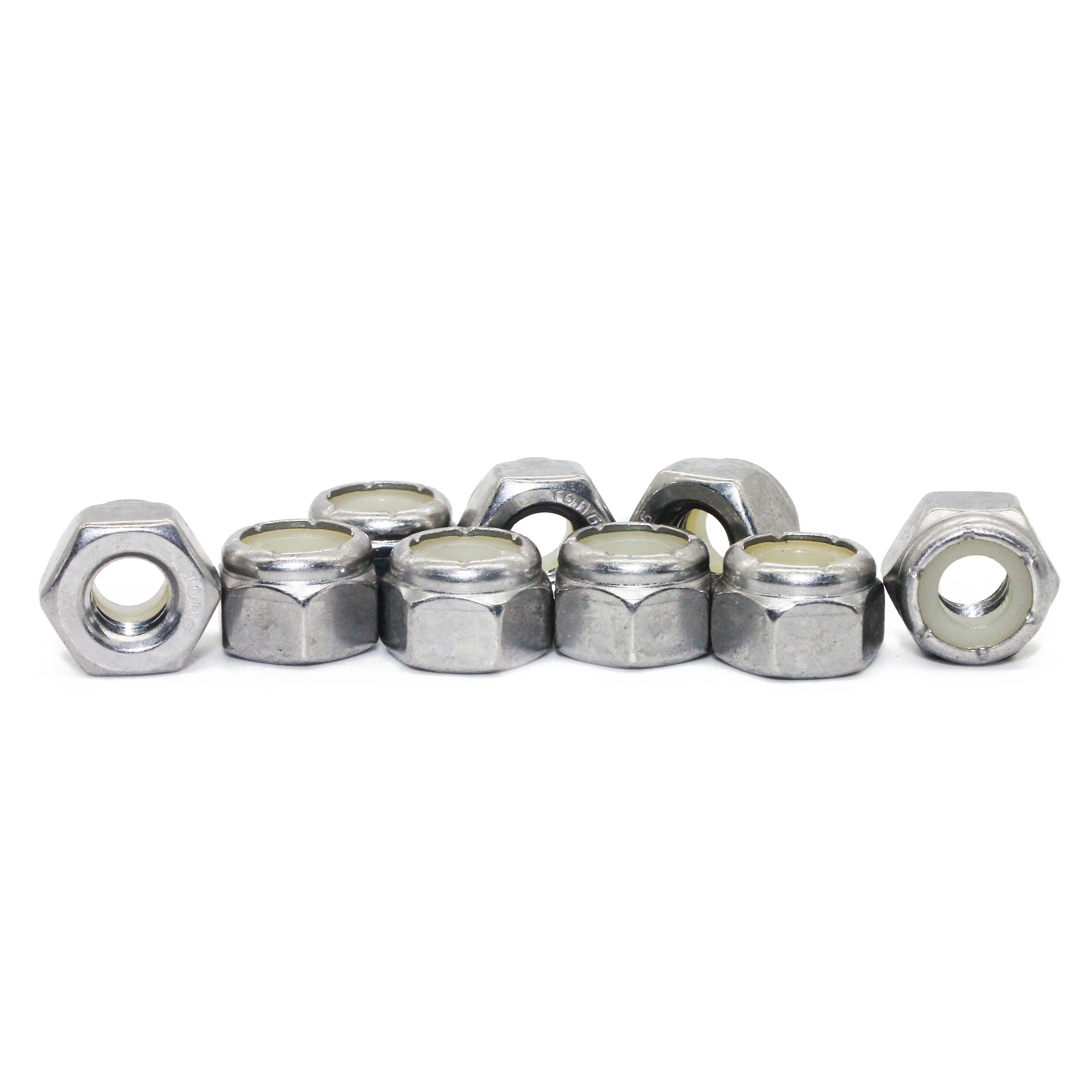 Fullerkreg 5/16-18 UNC шестигранные нейлоновые фиксирующие гайки-A2 нержавеющая сталь(50 шт