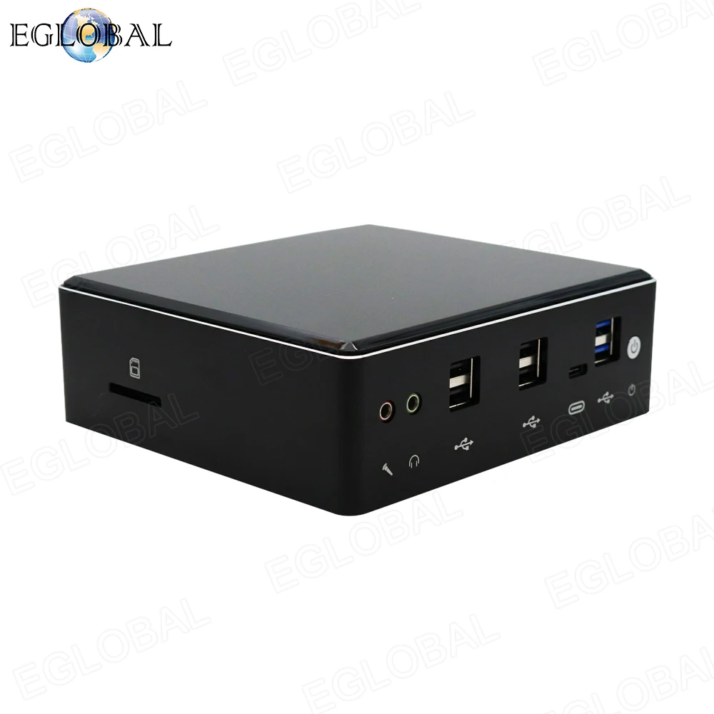 Eglobal 2*DDR4 Mini PC Win10 Intel Core i5 8250U i7 8550U 2*Lans Micro PC NVMe M.2 UHD Graphics 620