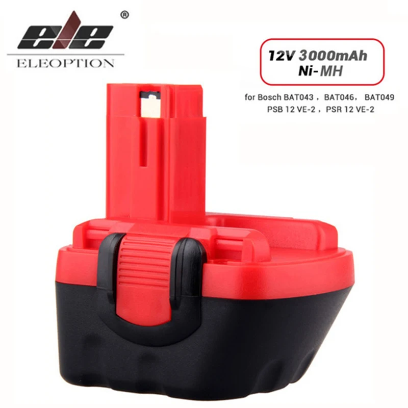 Аккумулятор ELEOPTION для Bosch 12 В 3000 мА/ч Ni MH дрель GSR GSB 26073 PSB 35430 BAT043 BAT045 BTA120