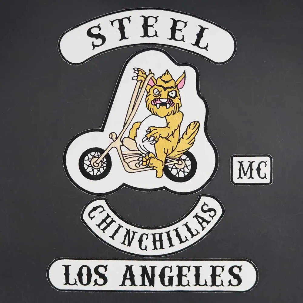 Steel Chincillas Los Angeles Mc Iron On Clothes Embroidery Patch