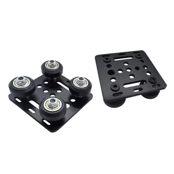 

3D Printer V Slot Wheel Rail Plate Kit 2020 Parts For OpenBuilds CNC Plate Aluminum Metal Linear Rail