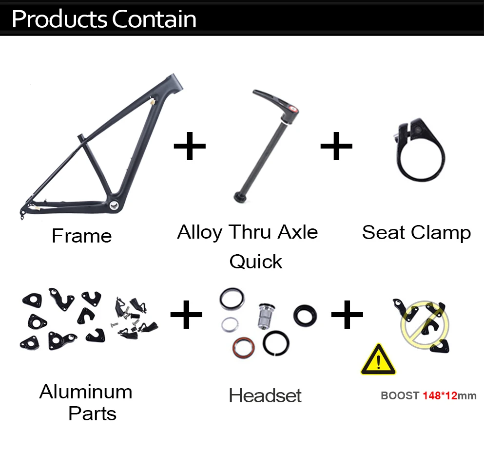 Discount BXT T800 Carbon mountain Frame 29er Chameleon Full Carbon fiber frameset MTB  29 disc brake 1-1/8" to 1-1/2" frames 11