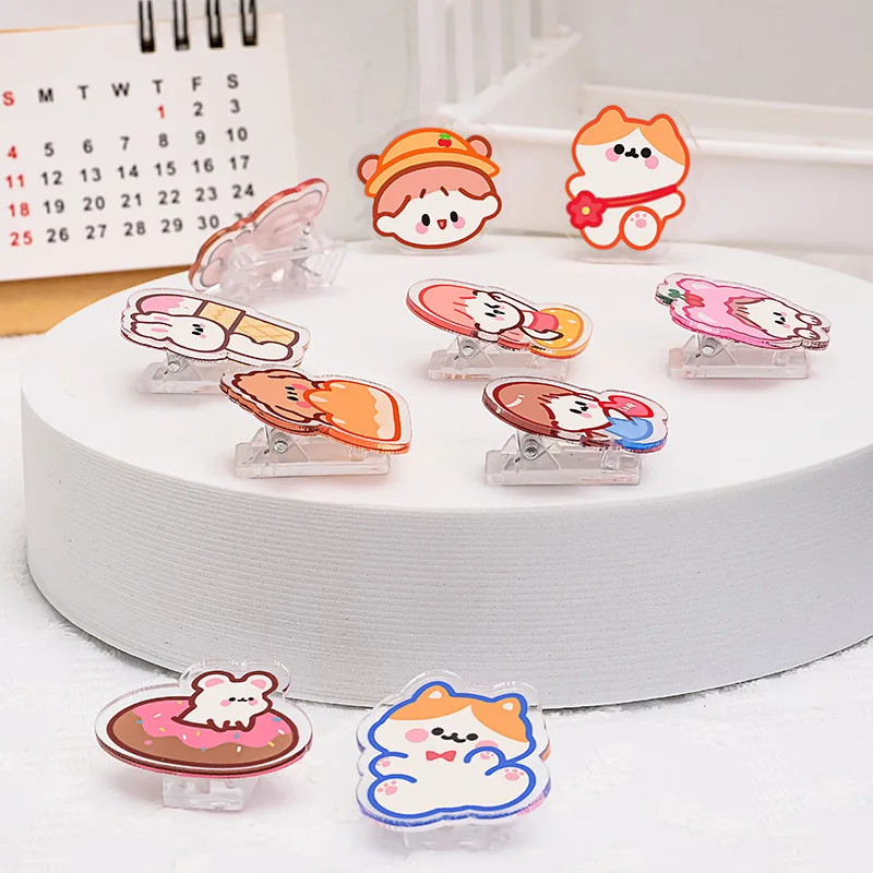 Clip de papel Kawaii, Clip decorativo para marcapáginas, Clips Memo para escuela, oficina, papelería, 1 Uds., novedad