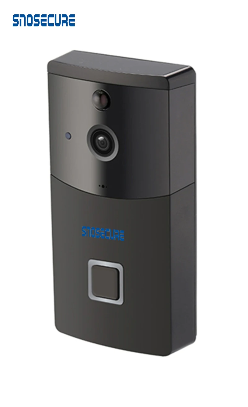 SNOSECURE Doorbell Camera Smart Lower Consumption WiFi Camera Wireless Smart Video Night Vision PIR Detection With Chime
