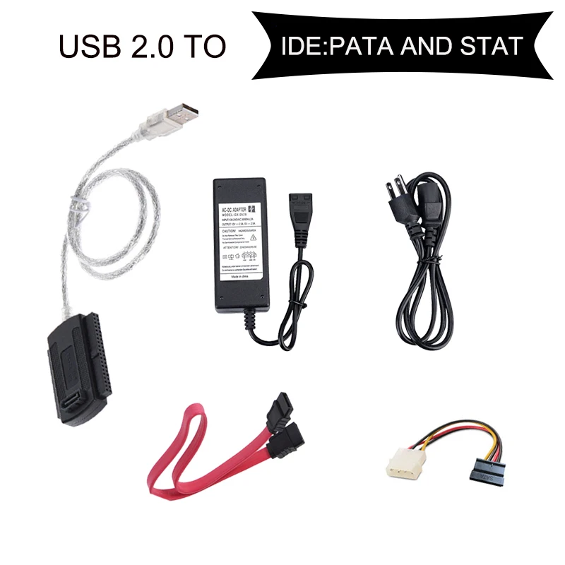 Новый SATA PATA IDE диск к USB 2 0 адаптер конвертер кабель для жесткого диска HDD 5 &quot3 5&quot с