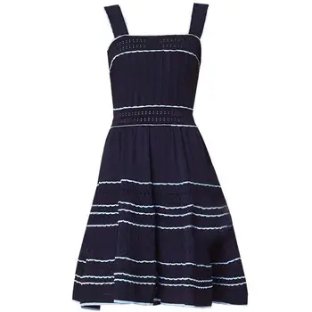 

Women Dress 2019 Spring and Summer New Camisole Hollow Knitted Dress