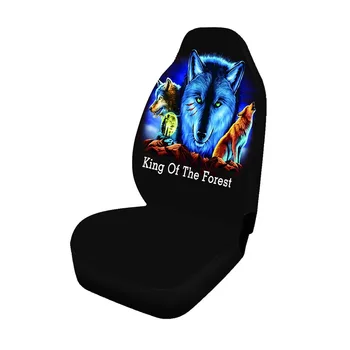 

KBKMCY Polyester Cloth Car Seat Cover Universal King of the Forest Pattern Auto Seat Protector Covers Fit for High Back Seat