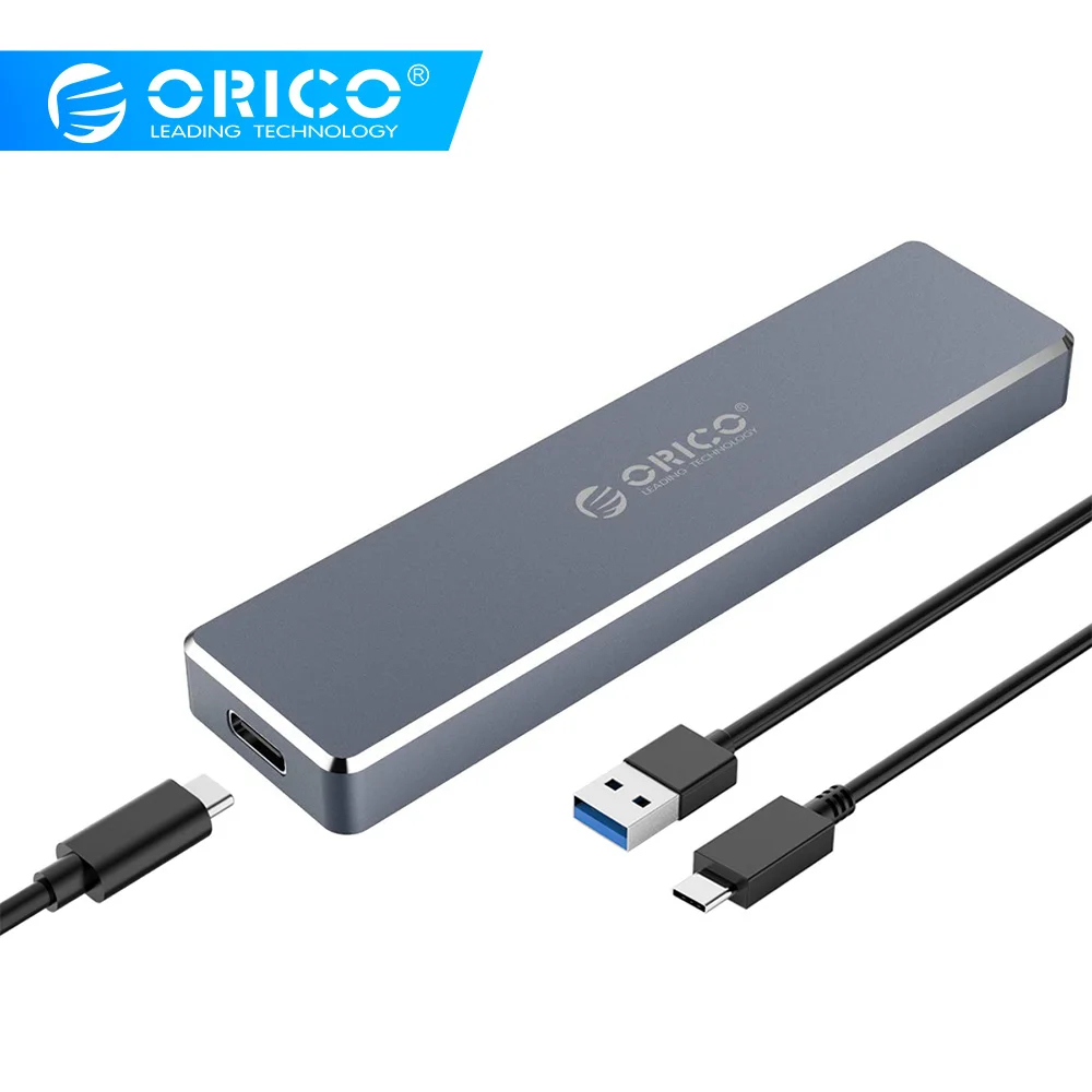 Koop ORICO M.2 SSD Behuizing USB3.1 Gen2 Type C Hoge Snelheid 10Gbps voor NVME PCIE NGFF SATA M B Sleutel SSD Disk Aluminium Harde Schijf Doos