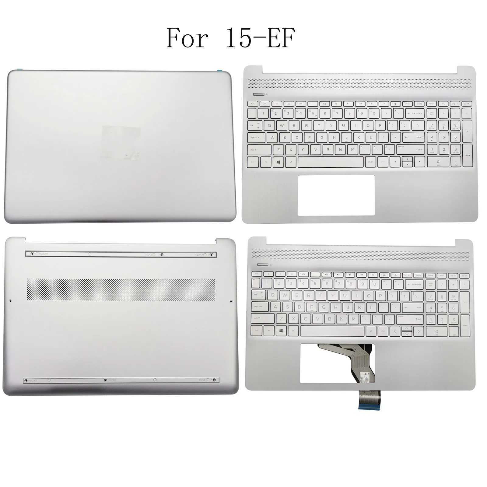 

New LCD BACK Cover Palmrest Case Bottom Cover For HP 15-EF 15-EF0023DX 15S-EQ 15-DY 15-DY1024WM L63578-001 L63603-001