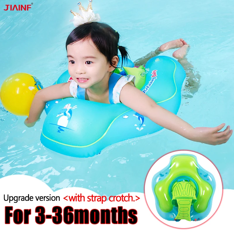 

JIAINF Baby Swimming Ring Inflatable Armpit Floating Swim Pool Accessories Bathing Inflatable Double Raft Rings for Kids Toys