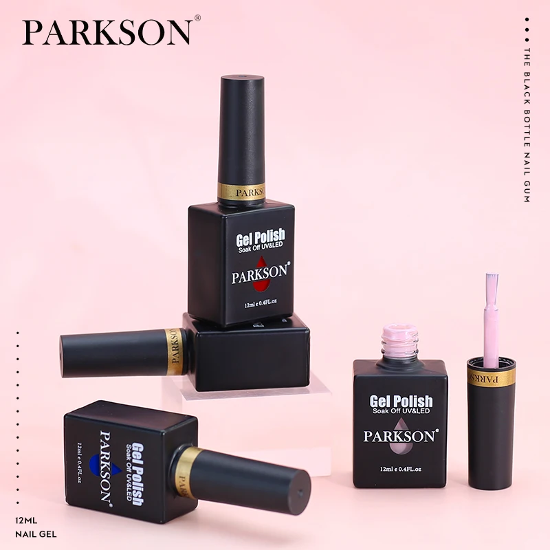 Parkson Purple Series Gel Nail Polish 12ml Long Lasting For Manicure Nail Art Soak Off Glitter Lacquer Varnish Glass Bottle Gel 6