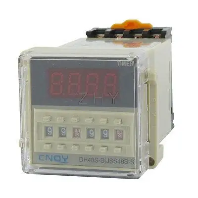 

DH48S-S Power on Time Delay Relay 8-Pin SPST 0.1S-99H AC 48V w Socket