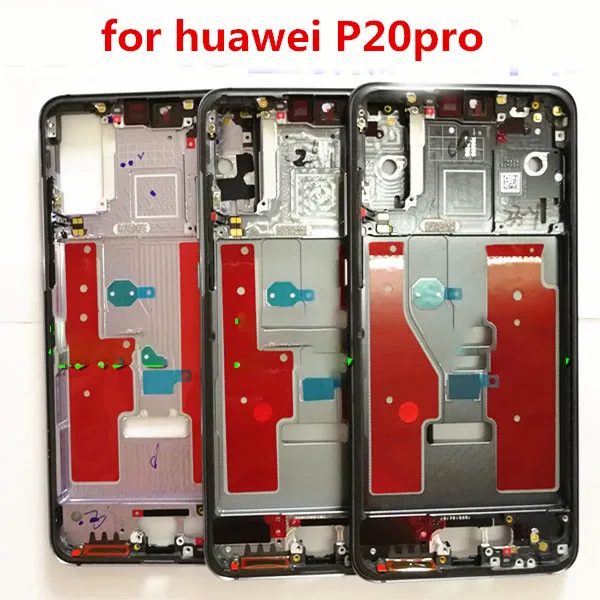 100% оригинал используется для Huawei P20 Pro CLT AL00 L09 L29 металлический корпус переднего и