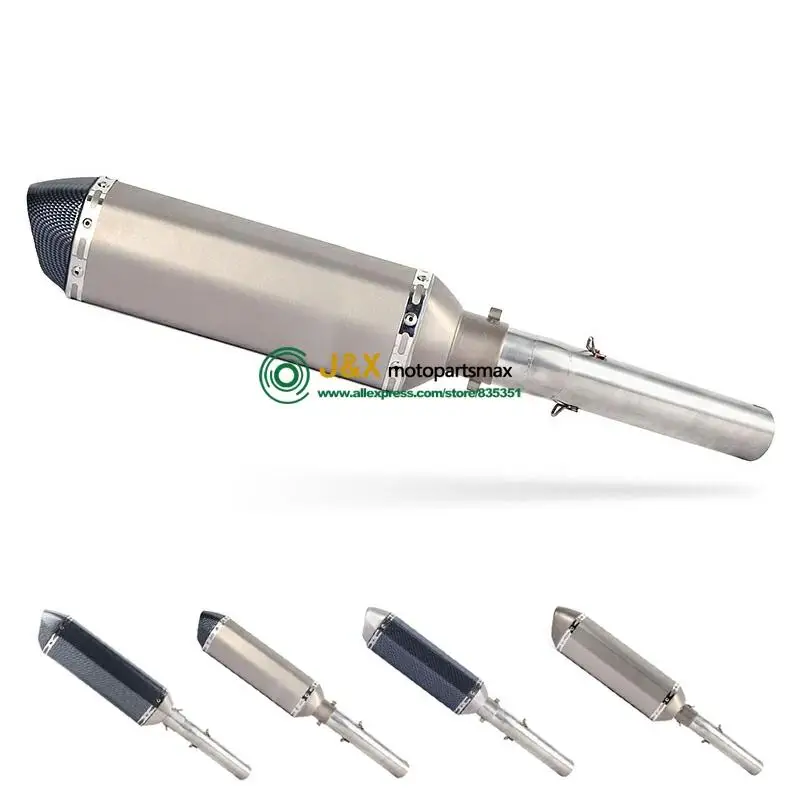 Motorcycle Full System Exhaust Muffler Escape db killer Slip On For Honda CB1300 CB 1300 Middle Contact Pipe 2003 to 2013