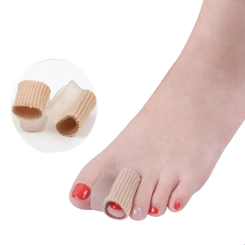2Pcs Toe Separator Hallux Valgus Bunion Corrector Orthotics Feet Bone Thumb Adjuster Correction Pedicure Sock Straightener